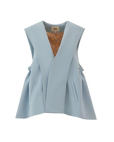 Julia Allert Designer Blazer Vest Light - Blue