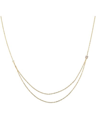 Ana Dyla Elodie White Topaz Necklace - Multicolour