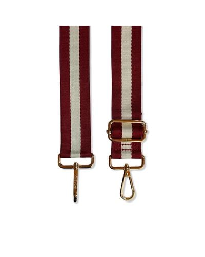 Apatchy London Red And Gold Stripe Strap - Multicolour