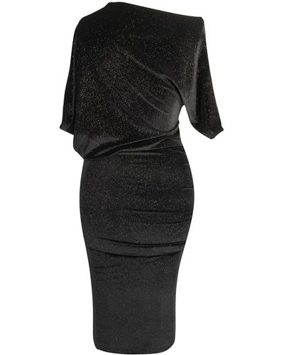 Jennafer Grace Shimmer Angle Dress - Black
