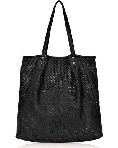 Owen Barry Leather Tote Lucy - Black