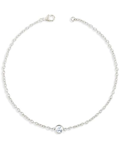 VicStoneNYC Fine Jewelry Solitaire Diamond Bracelet - White