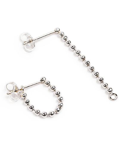 Undefined Jewelry Beads Chain Earring W/o-ring Hook - Metallic