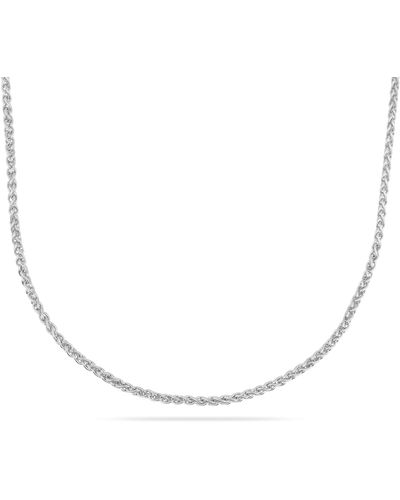 Phira London Silver Columbia Two Necklace Chain - Metallic
