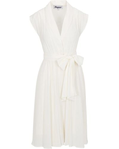 Meghan Fabulous Honeysuckle Midi Dress - White