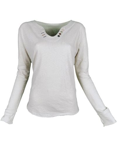Lalipop Design Long Sleeve T-shirt With A Rhinestone Love On The Back - Gray