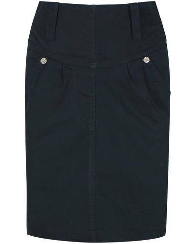 Conquista Mini Skirt With Pockets - Black