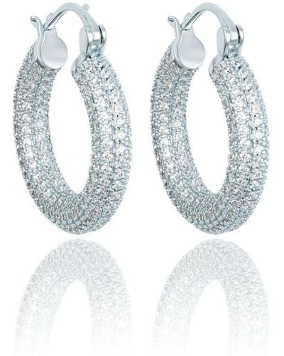 SHYMI Thick Pave Hoops - Blue