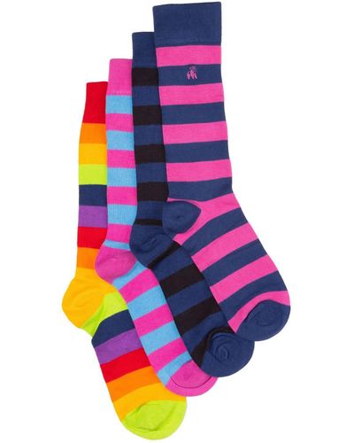 Swole Panda Pride Stripe Sock Bundle - Multicolor