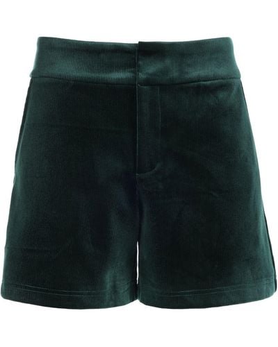 Traffic People Corrie Bratter Returns Cord Velvet Shorts - Green