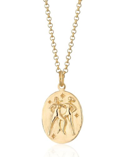 Scream Pretty Gemini Zodiac Necklace - Metallic