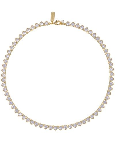 Talis Chains Heart Tennis Necklace - Metallic