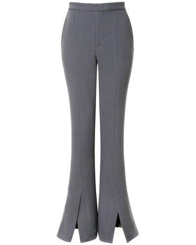 AGGI Trousers Monica Baltic Flared Pants- Long - Grey