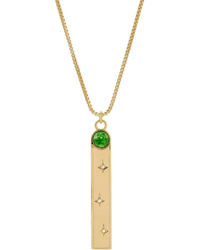 Leeada Jewelry Aether Pendant Necklace - Metallic