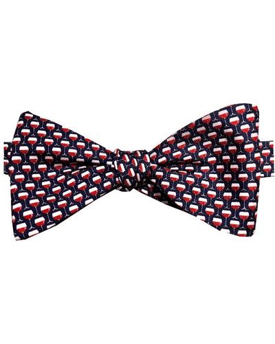 Lazyjack Press On Cloud Wine Bow Tie - Blue