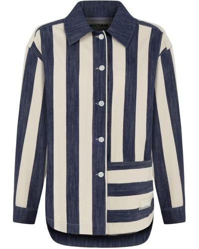 Nocturne Striped Jacket-multicolur - Blue