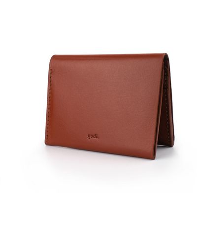 godi. Bifold Leather Wallet - Brown