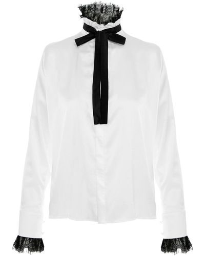 Framboise Arizona Silk Shirt - White