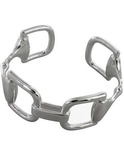 Reeves & Reeves Supersized Smart Snaffle Cuff Bracelet - Metallic