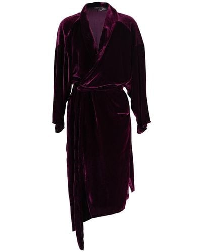 Jennafer Grace Plumberry Velvet Koi Kimono - Black