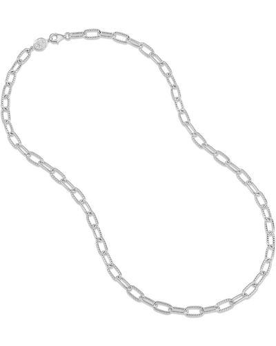 Dower & Hall Groove Necklace Chain In - Metallic