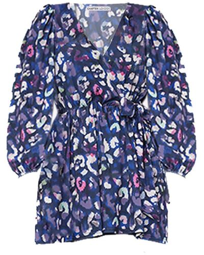 Chapter London Pinky Wrap Top - Blue