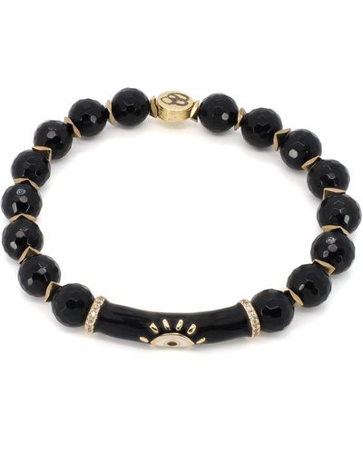 Ebru Jewelry Black Onyx Evil Eye Protection Bracelet