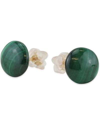 MOUNIR LONDON Malachite Stud Earrings - Green