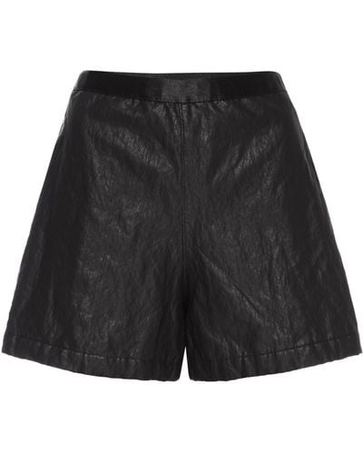 LAHIVE Nova Vegan Leather Shorts - Black