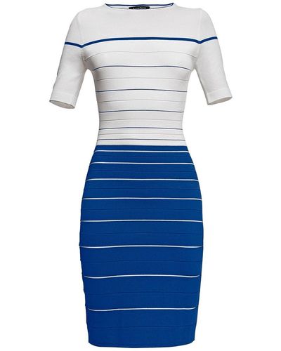 Rumour London Regatta Striped Bodycon Dress - Blue