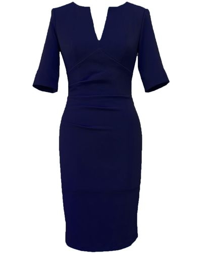 Mellaris Anne Navy Dress - Blue