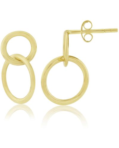 Auree Kelso 9ct Yellow Earrings - Metallic