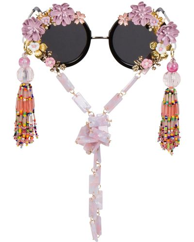 Meghan Fabulous The Tripping Daisies Sunglasses - Pink