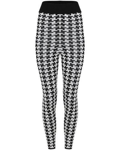 Nocturne Printed Knit Trousers - Black
