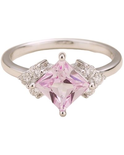 Juvetti Amore Ring In Pink Sapphire & Diamond