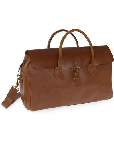 VIDA VIDA Herbert Luxe Tan Leather Travel Bag - Brown