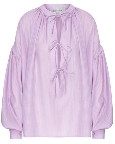 NAZLI CEREN Eve Shirt In Lilac - Purple