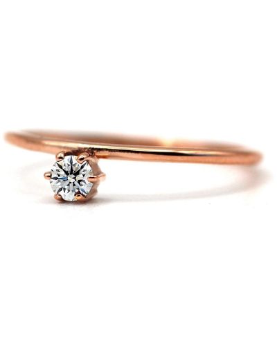 VicStoneNYC Fine Jewelry Natural Diamond Unique Ring - Metallic