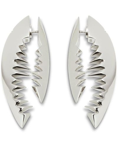 Kasun Shark Bite Earrings - Metallic