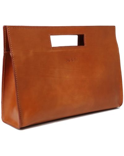 THE DUST COMPANY Leather Tote In Vintage Brown