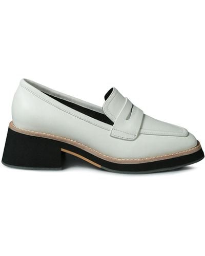 Rag & Co Moore Lead Lady Loafers - White