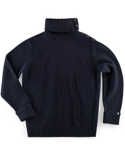 &SONS Trading Co &sons Ahab Submariner Rollneck Sweater Navy - Blue