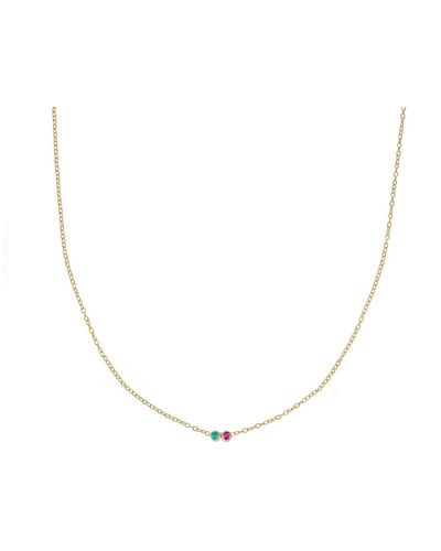 Lily Flo Jewellery Disco Dots Double Necklace - Metallic