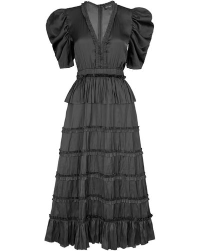 Jessie Zhao New York Alice Dress In - Black