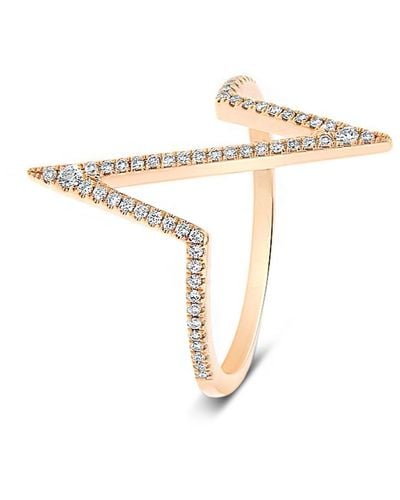 Cosanuova Heartbeat Diamond Ring In 18k - Metallic