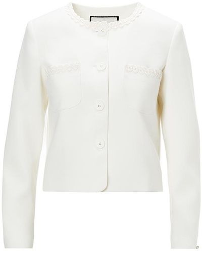 Nissa Straight-cut Jacket - White