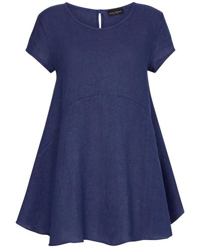 James Lakeland Linen Tunic - Blue