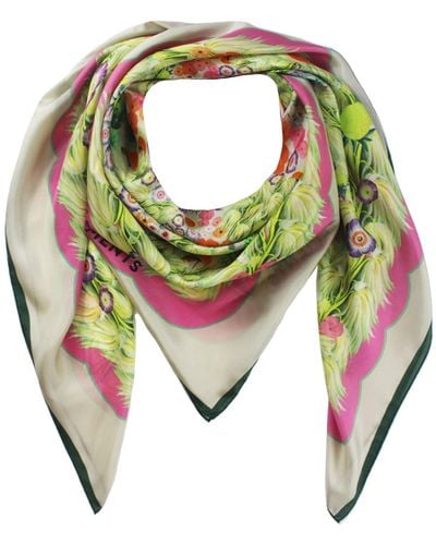 Klements Silk Scarf In Flowers Of The Nile - Multicolour