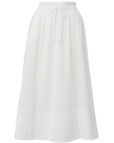 Change of Scenery Rachel Pull-on Maxi Skirt Fresh - White