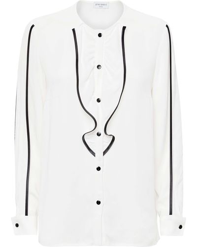 James Lakeland Ruffle Detail Shirt - White